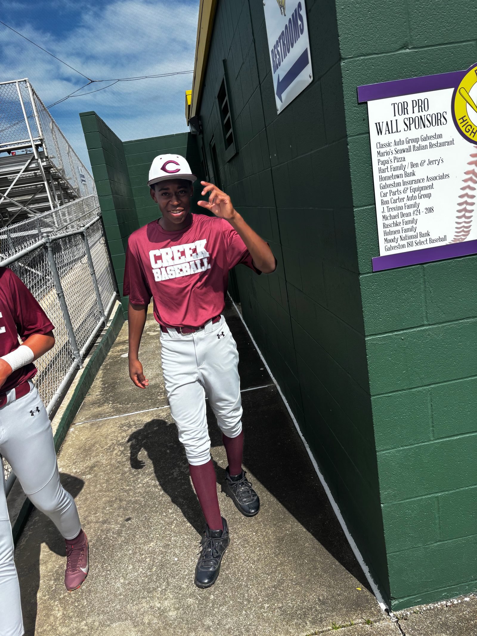 Creek Baseball · maroon